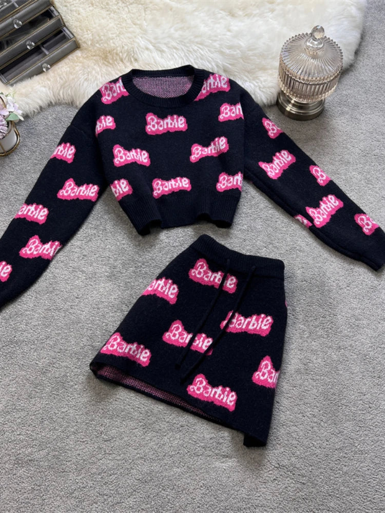 Barbie Knitted Suit 2 Piece Set