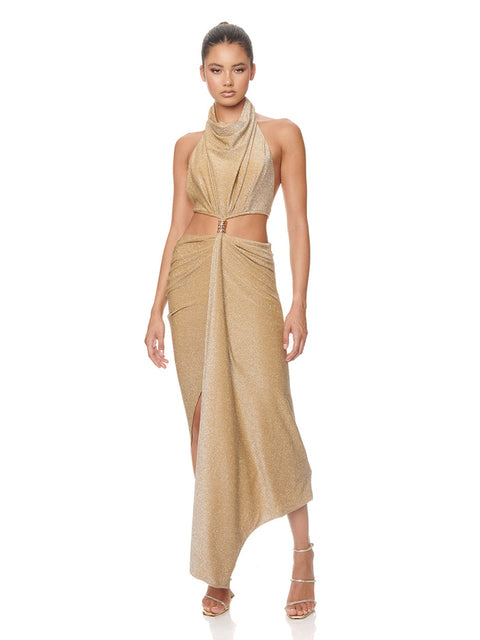 Sexy Halter Cutout Midi Dress | SweetCaro Hawaii Sexy Halter Cutout Midi Dress | SweetCaro Hawaii
