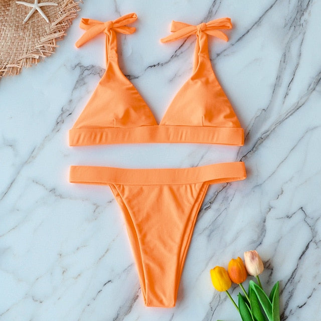 High Waist Mango Bikini Set